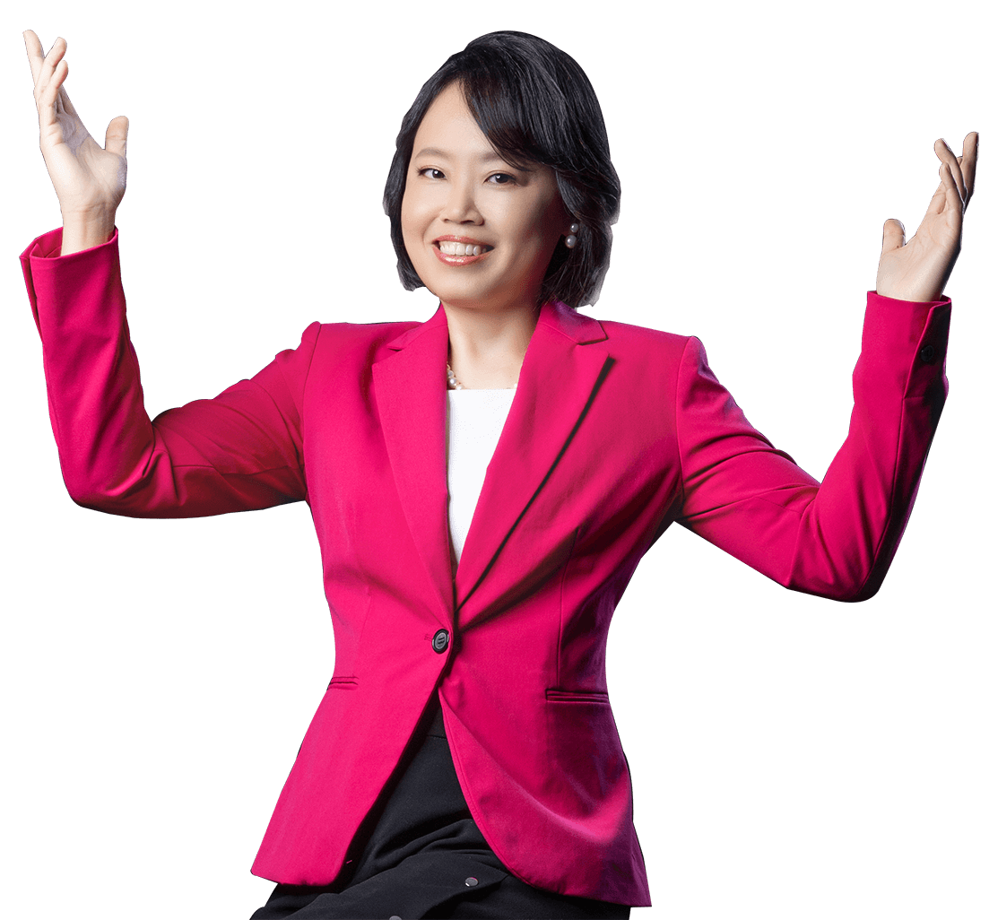 Master Suyen Lim, arms open in welcome
